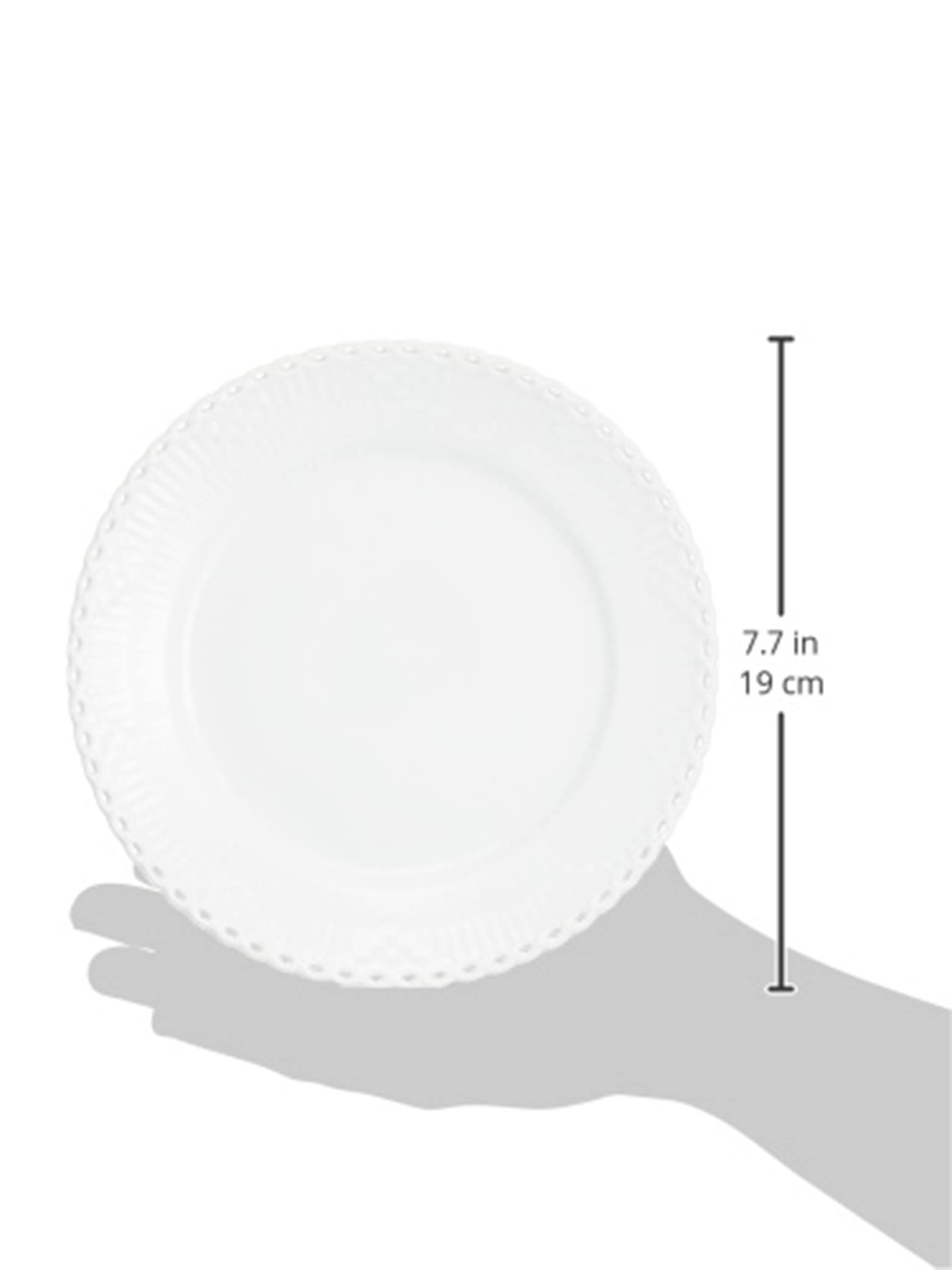   ホワイトフルーテッドフルレース 足付き皿 ロイヤルコペンハーゲン（Royal Copenhagen） ホワイト